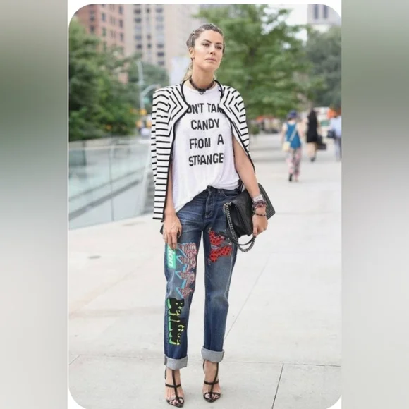 GAP Striped Blazer Jacket Zip Front w/ Pockets Textured Size 14 - EUC!~ - Picture 13 of 13